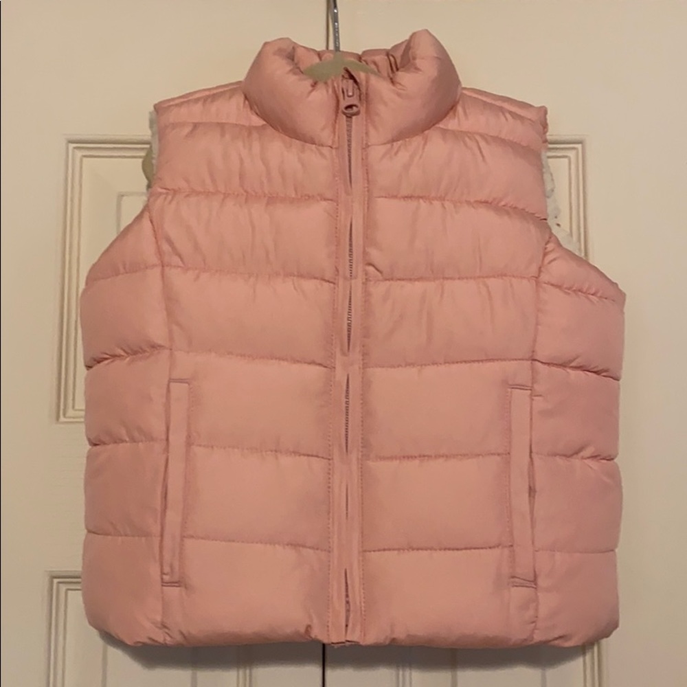 NWT Gap Kids Pink Puffer Vest Girls Size XS